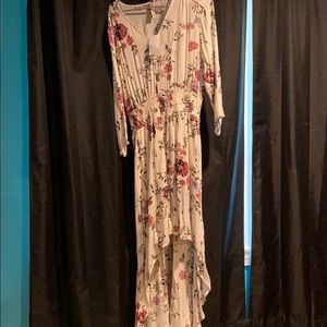Long Floral Peasant Dress NWT